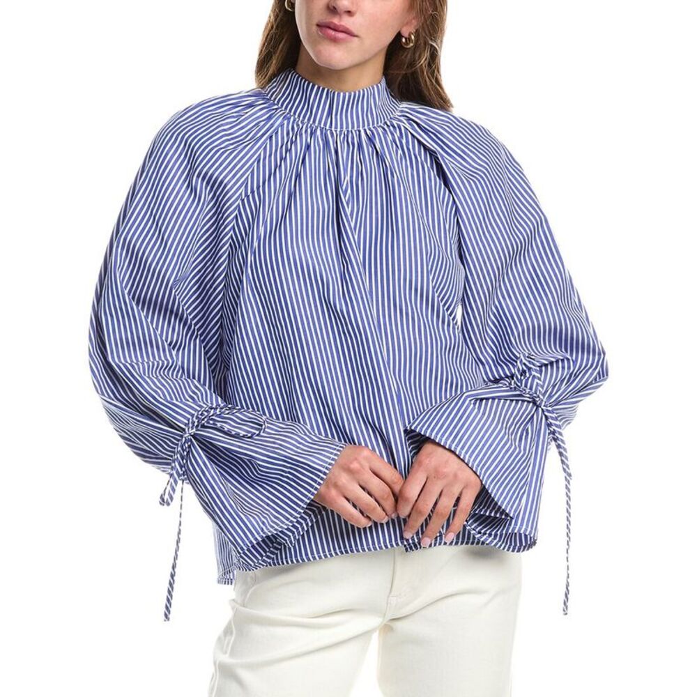 Colette Rose Womens  High Neck Top, Blue